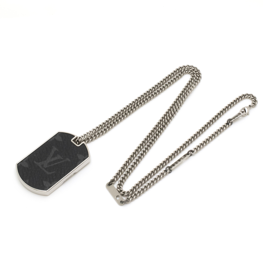 Louis Vuitton Monogram Eclipse Necklace Pendant S… - image 2